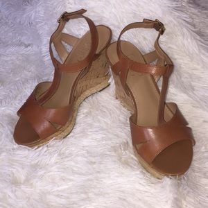 🧡 Franco Sarto Cork Wedges